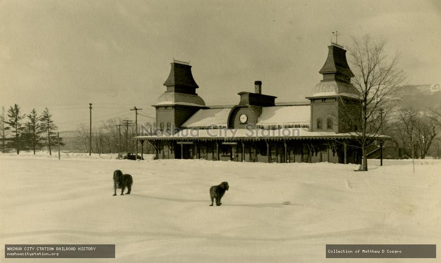 Postcard: Railroad Station, North Conway, New Hampshire